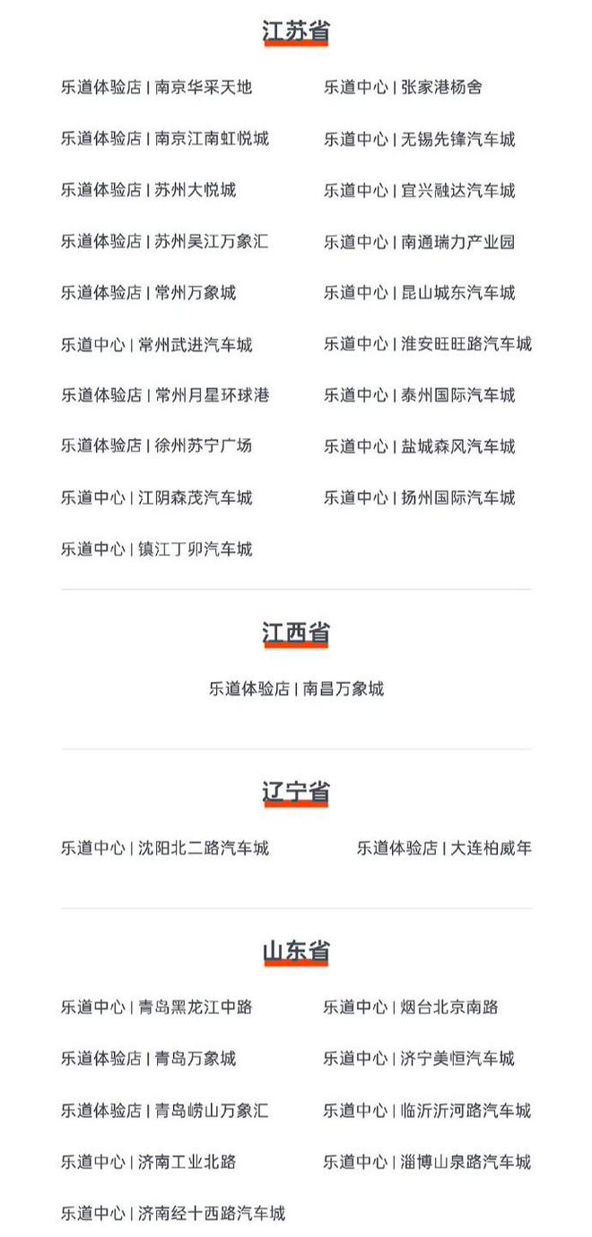 蔚来乐道汽车首批百家门店开业：覆盖北上广深等全国 55 座城市